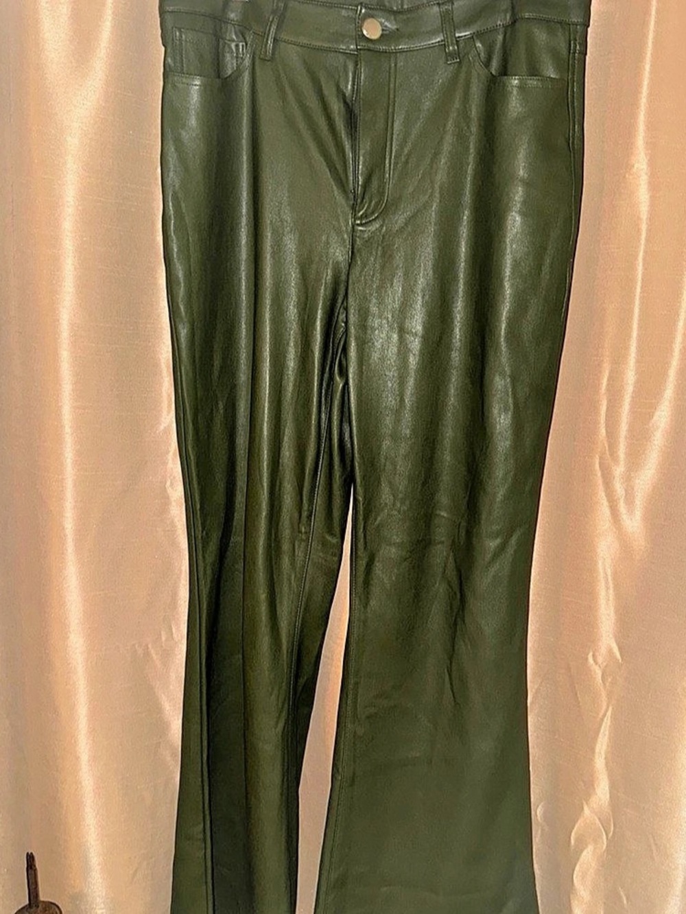 INC International Concepts Green Straight Leg Pants Size 14 Like New